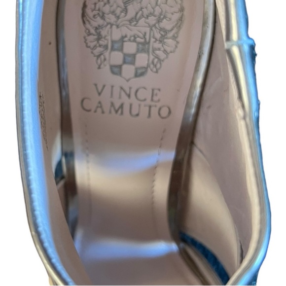 Elegant Black and Silver Women's Sandals Vince Camut - Picture 5 of 6